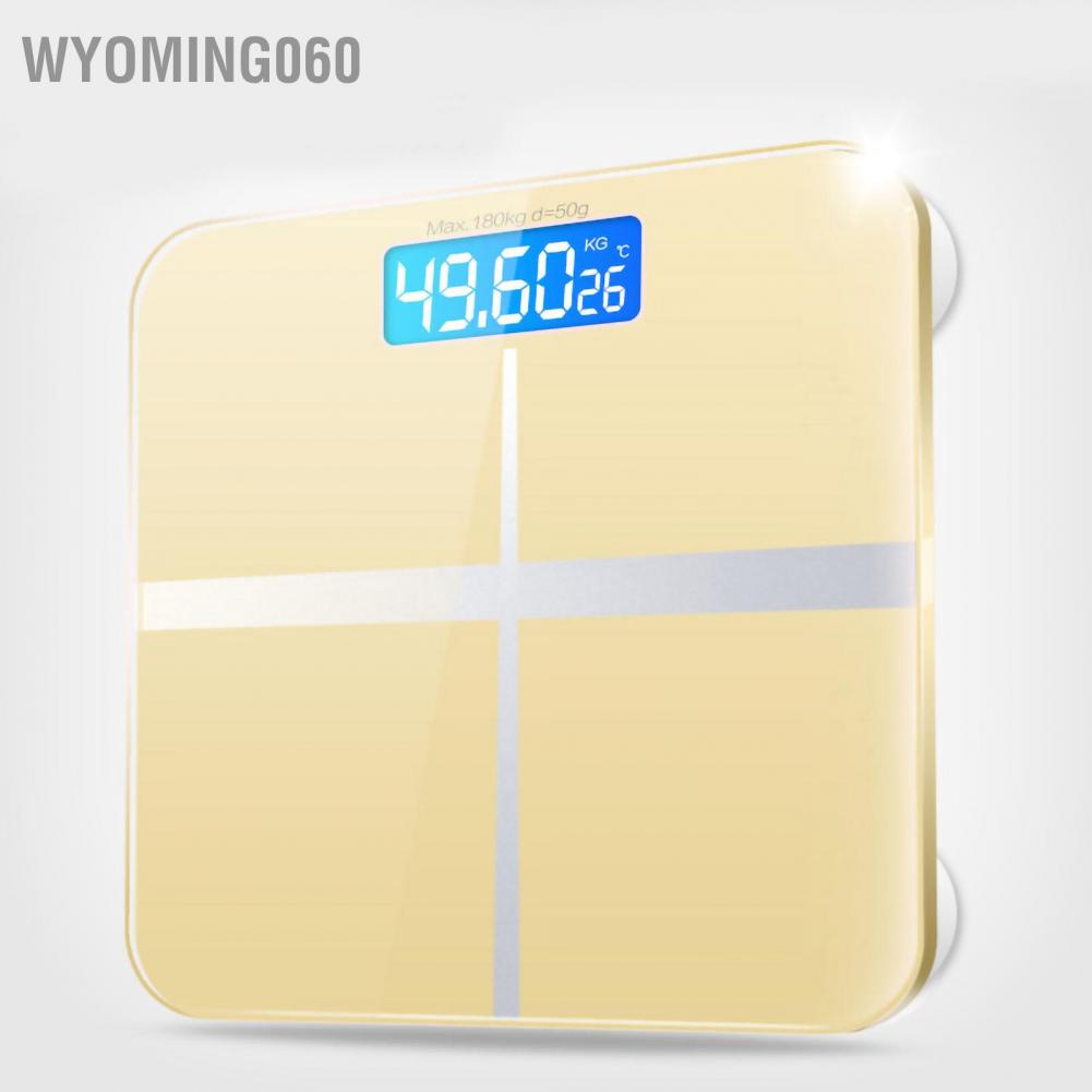 Wyoming060 Cân kỹ thuật số Kính cường lực Đo lường chính xác thông minh để sử dụng tại nhà