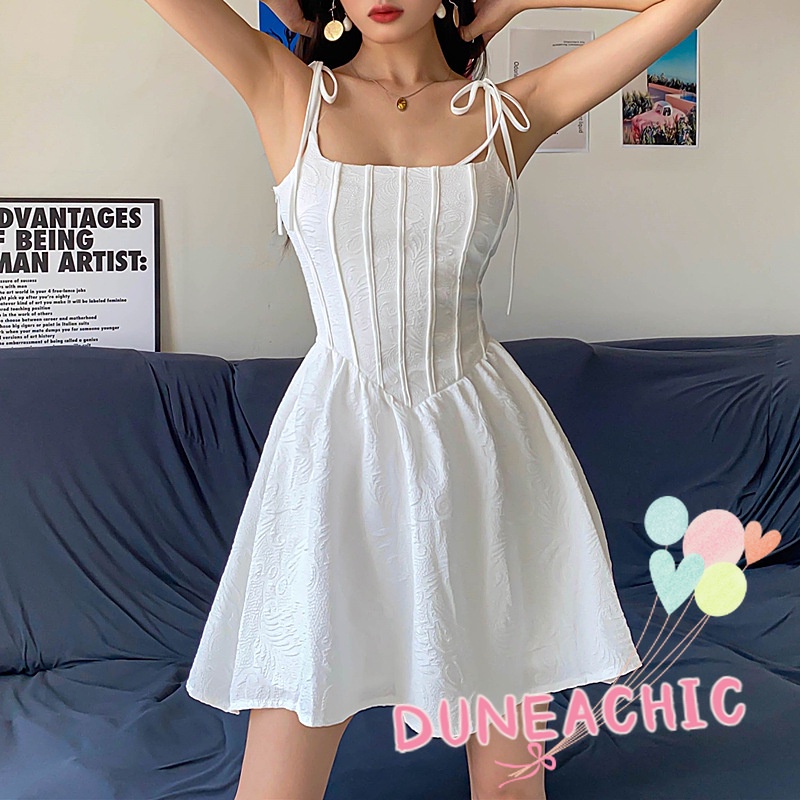 Đầm Chữ A Hai Dây Màu Trơn Y0817