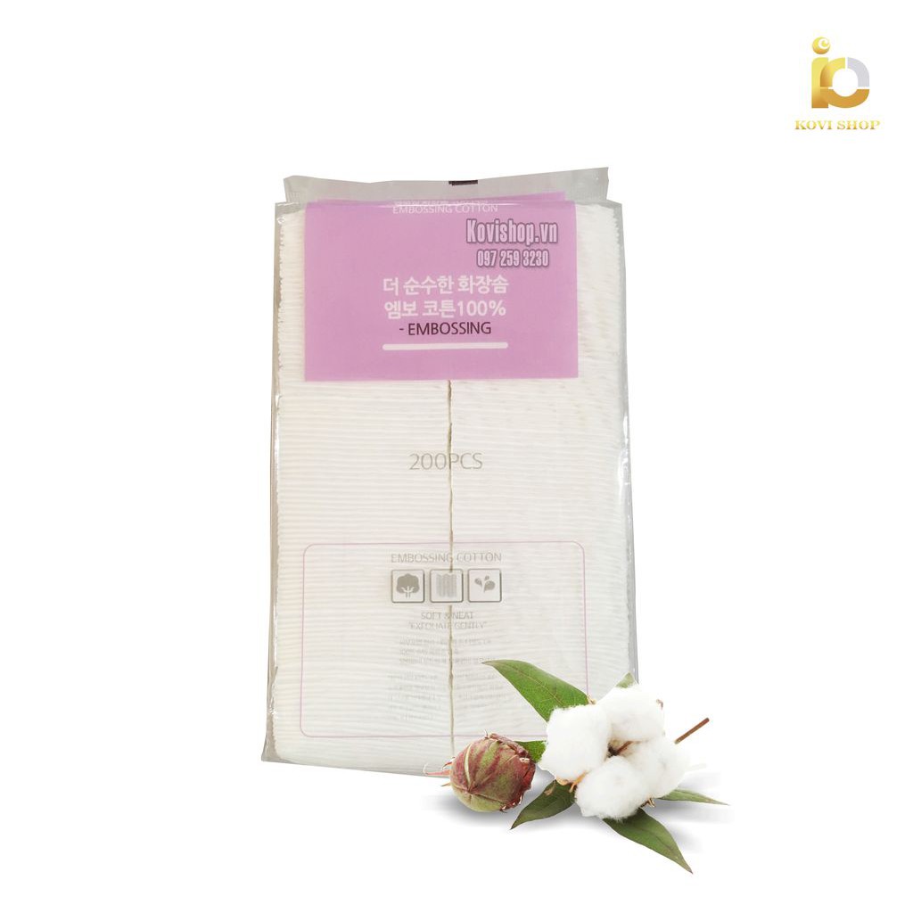 Bông tẩy trang Embossing Hàn Quốc