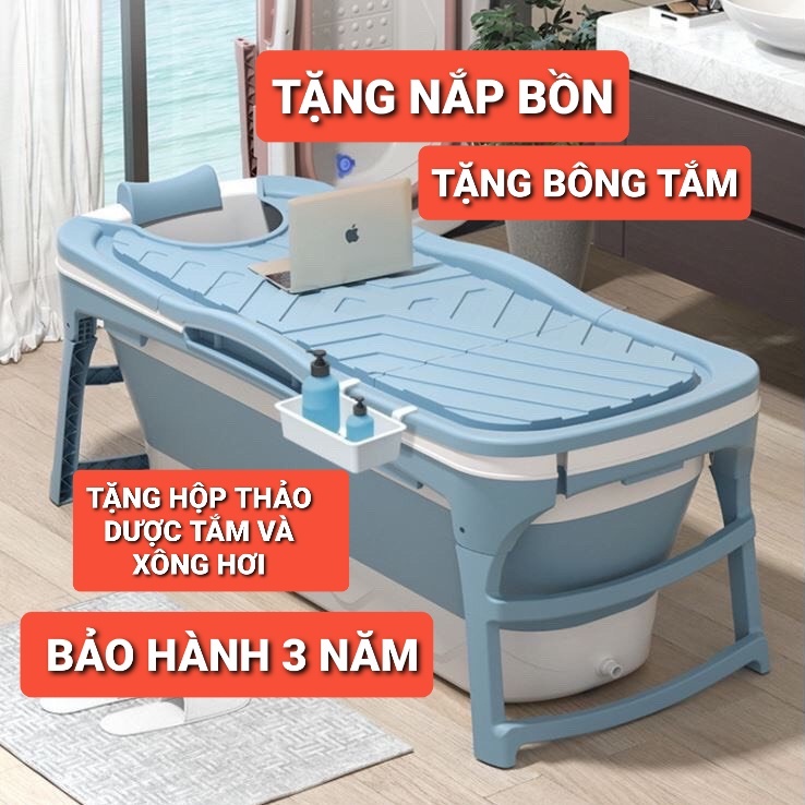 Bồn tắm gấp gọn người lớn Seka cao cấp gia đình tắm giúp thư giãn, xông hơi [ BH 36 THÁNG]