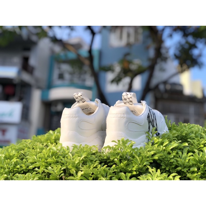 Chính hãng Giày Sneaker MLB Chunky Monogram NY Đen