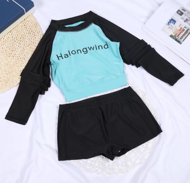 Đồ bơi nữ 2 mảnh dài tay MB19 | BigBuy360 - bigbuy360.vn