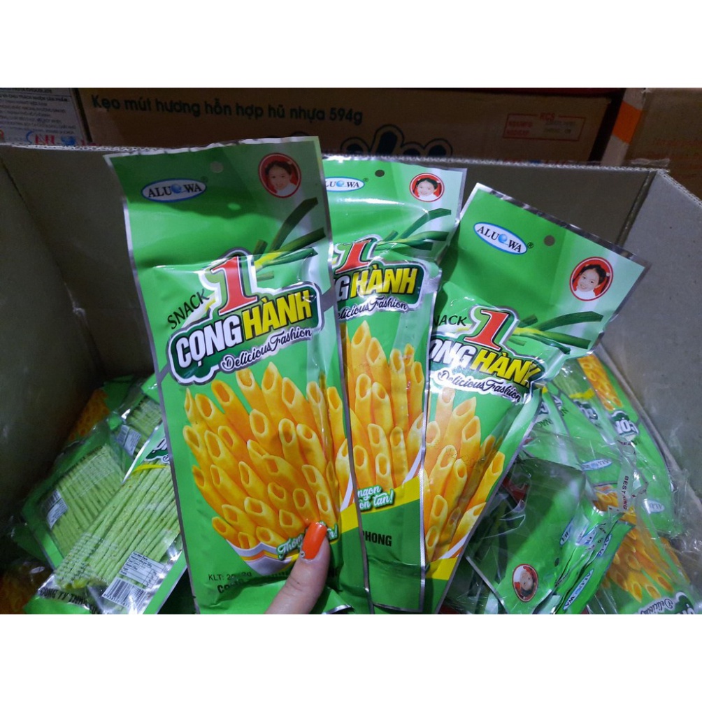 10 gói snack 1 cọng hành SỈ LẺ ĐỒ ĂN VẶT