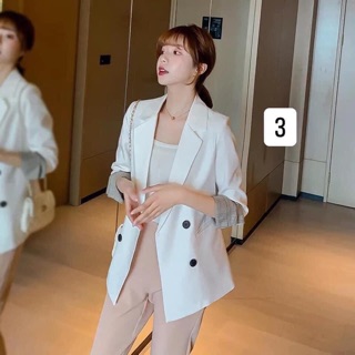 [Hàng oder 10-15 ngày về]  Áo vest nữ Blazer Hàn Quốc