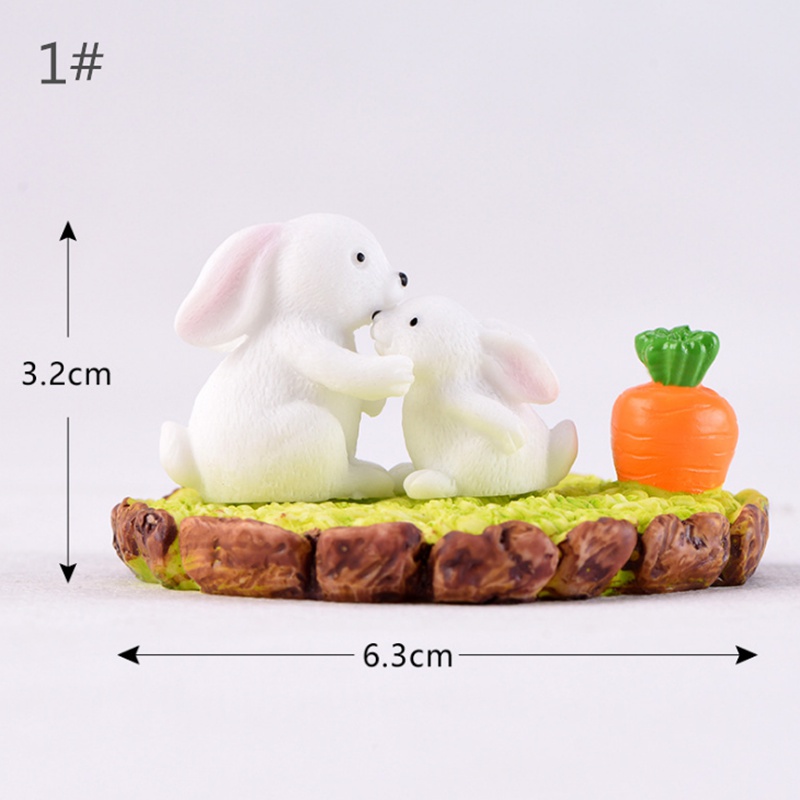 1 Tượng Thỏ / Thiên Nga / Heo / Gấu Trang Trí Vườn