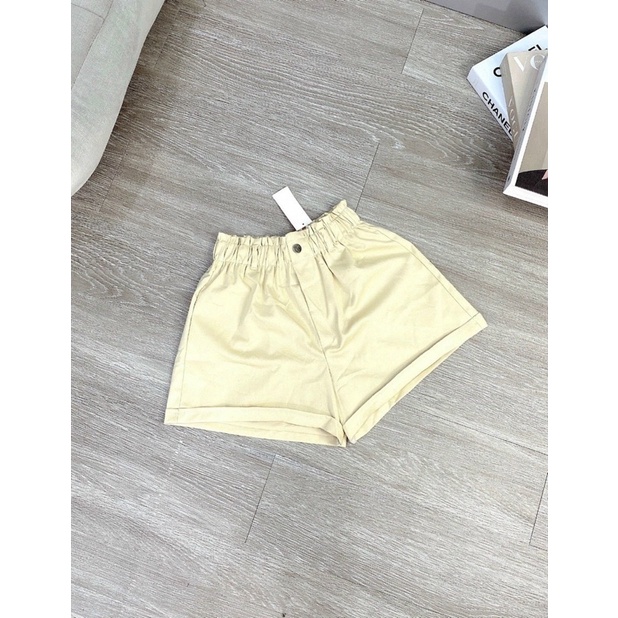 Quần short tacta lưng chun co giãn đính nút màu trơn basic năng động, quần đùi - Mã: 756 TV-FASHION