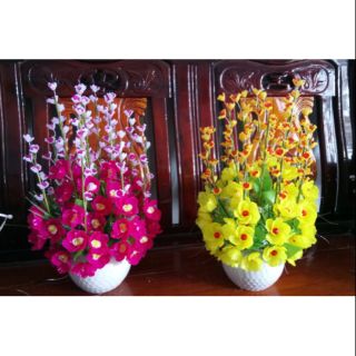 Combo nguyên liệu đá pha lê màu vàng và hồng