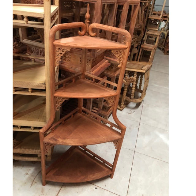 - kệ góc gỗ hương