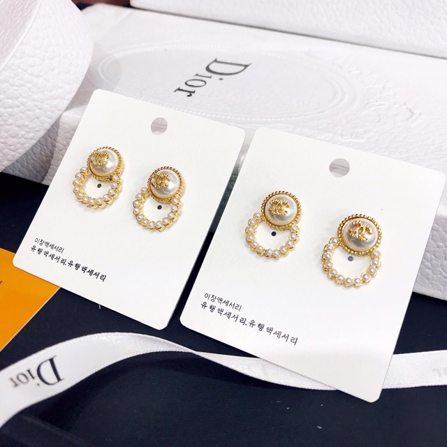 Khuyên tai nữ nhiều kiểu mẫu mã đính đá ngọc lấp lánh hàng cao cấp giá rẻ