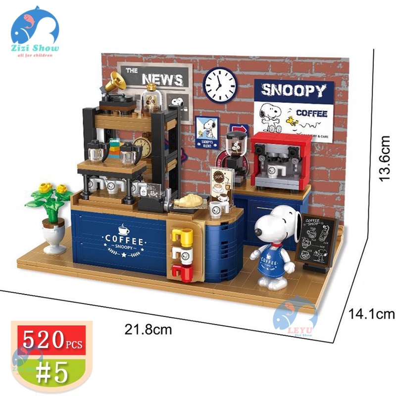 Bộ Đồ Chơi Lắp Ráp Mô Hình Nhà Snoopy Cho Bé