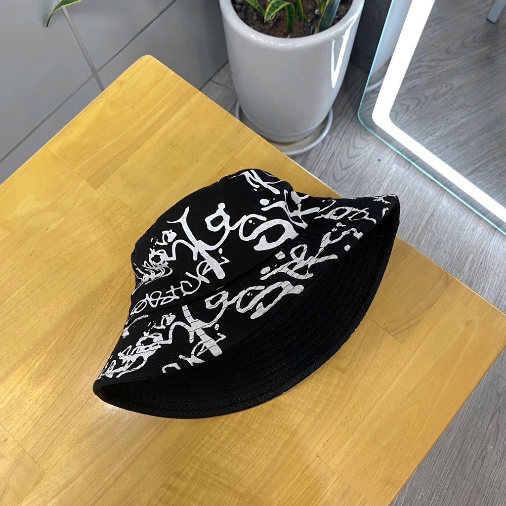 Mũ Bucket Họa Tiết Loang Sơn Chất KakI Thoáng Đầu - Mã Số: MBK82774