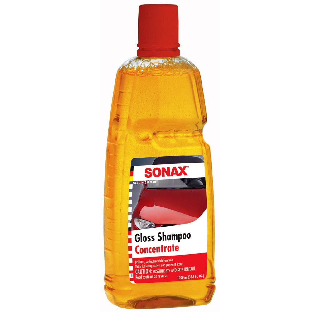 [SIÊU RẺ]NƯỚC RỬA XE SONAX GLOSS SHAMPOO 1LIT tặng kèm găng tay Rửa xe lông mềm