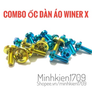 (GR5 XỊN) Combo ốc titan full dàn áo Winer X150