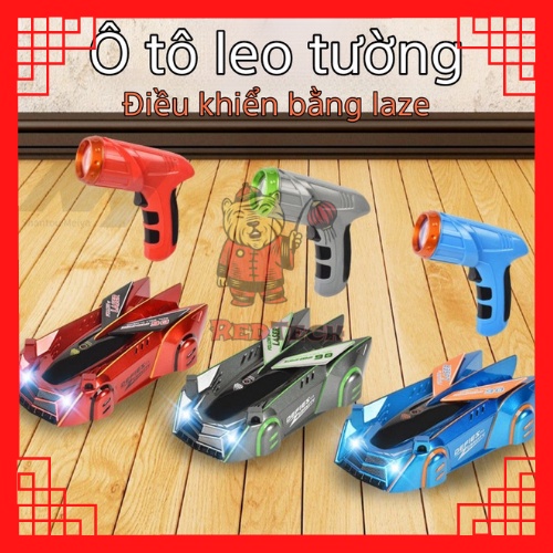 [QUÀ TẶNG] Ô tô leo tường điều khiển từ xa bằng laze RedTech.