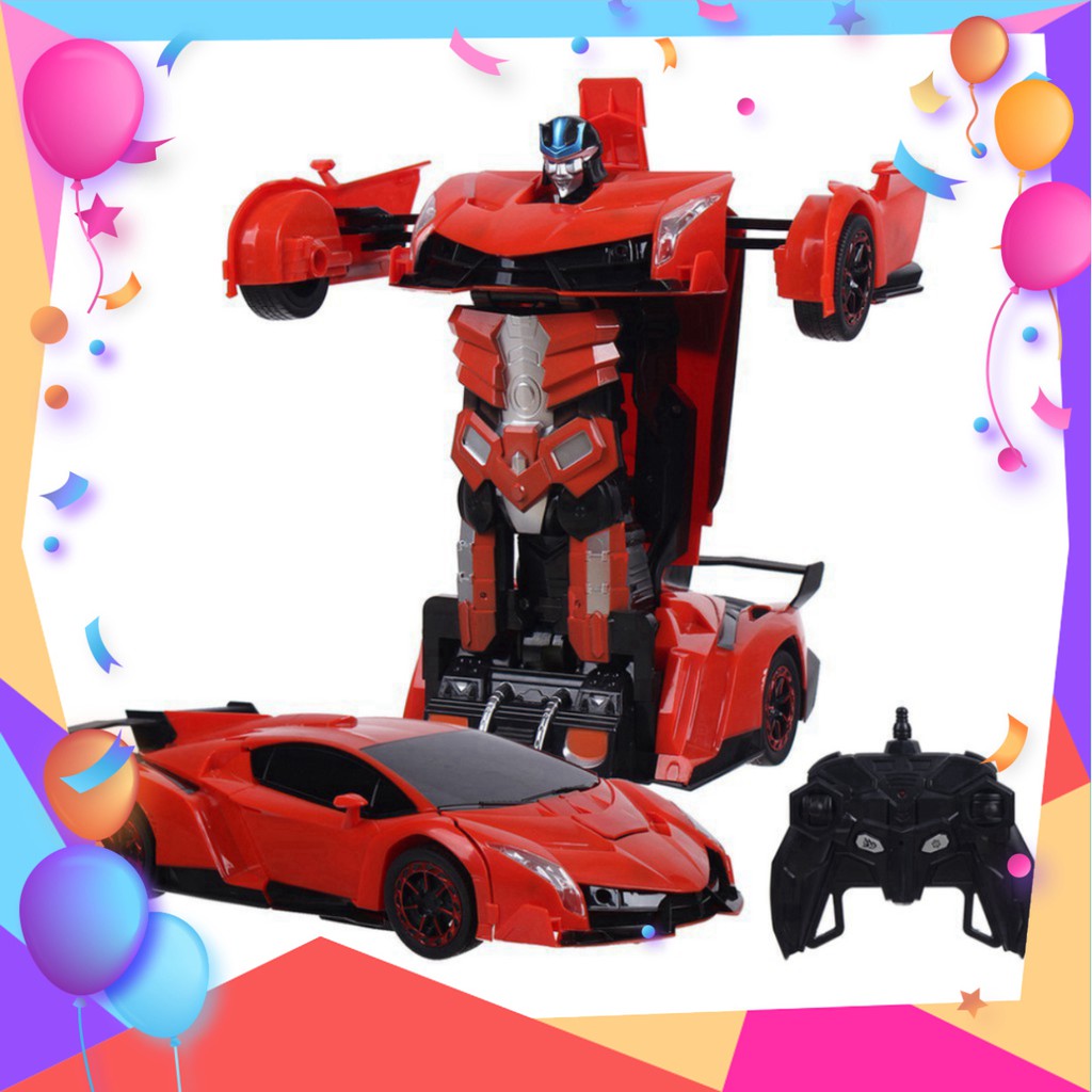 [Xả Kho] 💥[FREESHIP+ CÓ VIDEO]💥Ô tô biến hình thành Robot Transformers - Xe điều khiển từ xa loại to Siêu Hiện Đại Cho