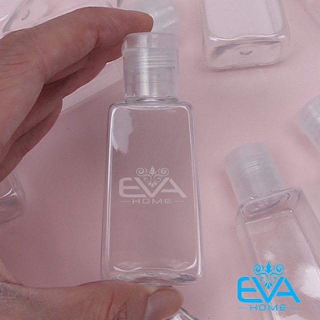 Chai Chiết Mỹ Phẩm Nhựa Pet Nắp Bật 30 Ml Kèm Vỏ Bọc Silicone Có Dây Treo Tiện Lợi