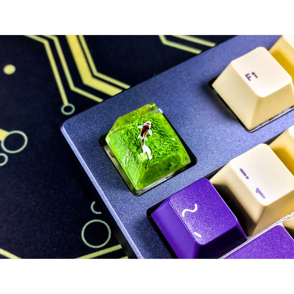 Nút bàn phím cơ. Keycap artisan cherry profile 1u. Tông xanh lá