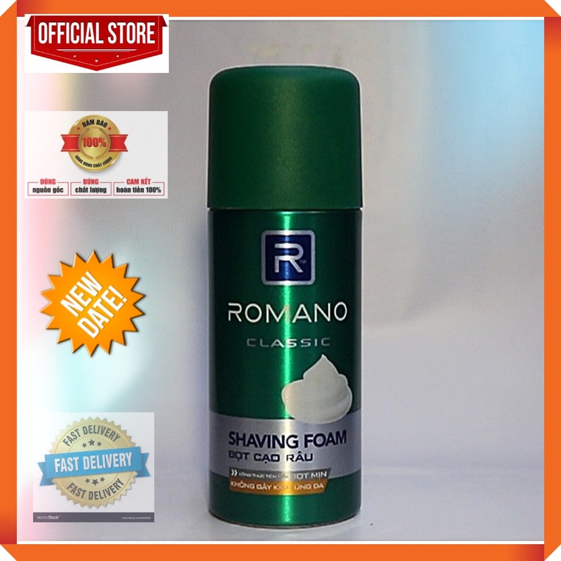 Bọt Cạo Râu Romano Classic 175Ml