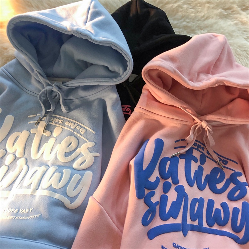 NRVP Áo Hoodie Dáng Rộng Thời Trang Hàn Quốc 2022 Dành Cho Nữ