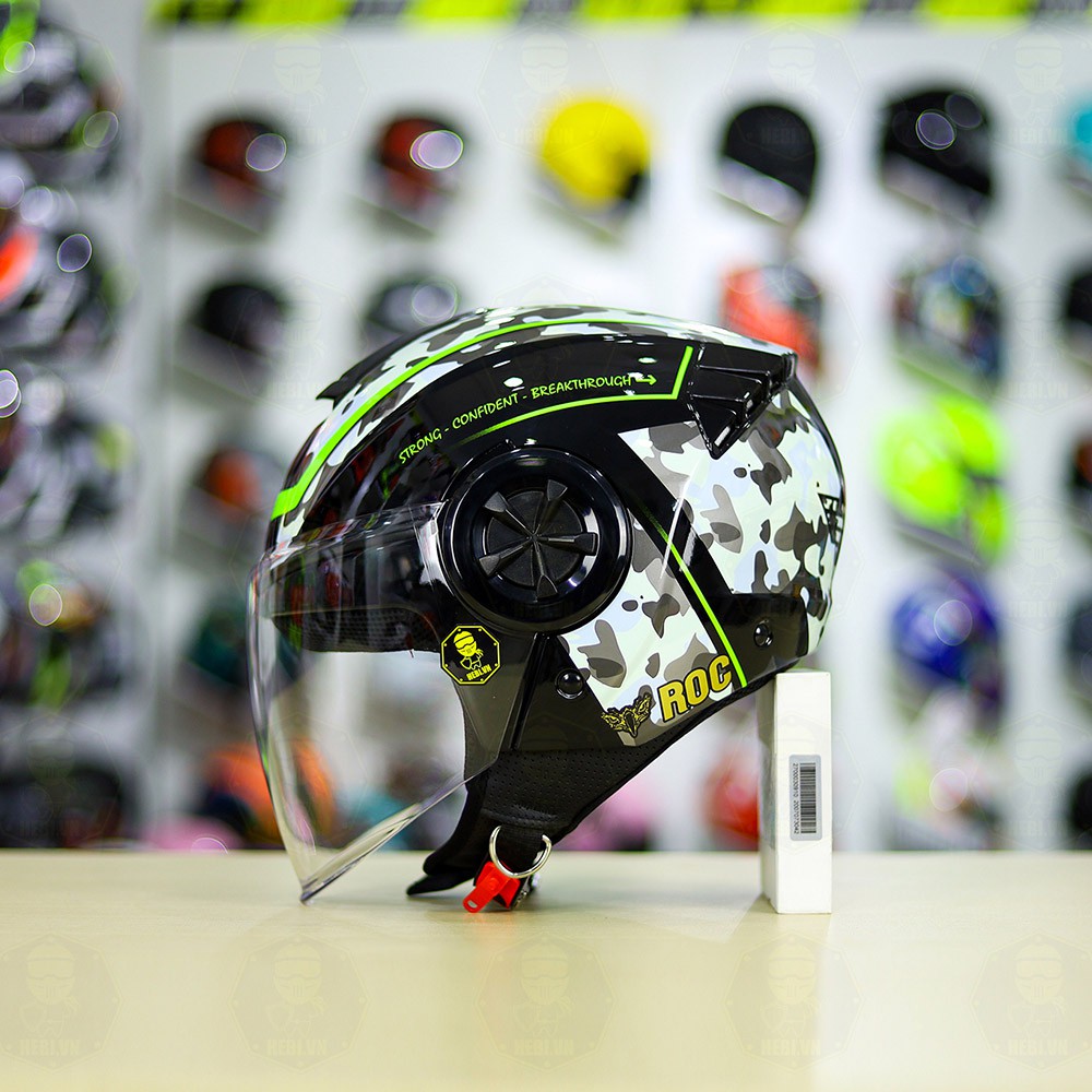 Mũ Bảo Hiểm 3/4 ROC 06 Gọn Đẹp form giống Yohe 851 - Helmets 4U