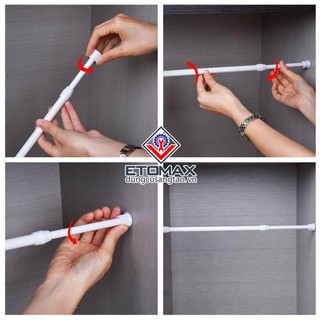 [ HOT ] Thanh treo đa năng không cần khoan, không cần bắt vít V1 56-95cm