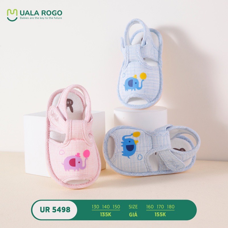 UALA ROGO-Giày tập đi con voi phun nước chuẩn y khoa đế cao su non chống trơn trượt bé trai bé gái siêu mềm nhẹ