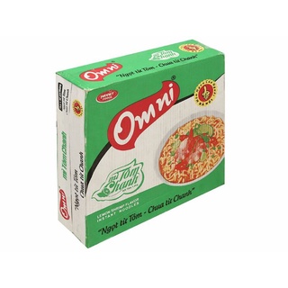 Thùng 30 gói mì Omni vị tôm chanh 75g