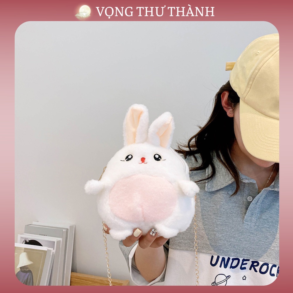 Túi Đeo Chéo Hình Thỏ Bông Dễ Thương VTTG7