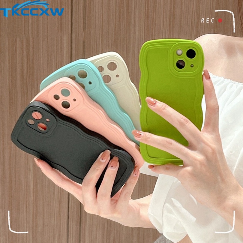 Ốp Điện Thoại Silicon Dẻo Mềm Chống Sốc Màu Kẹo Họa Tiết Gợn Sóng Cho Xiaomi Redmi K40 K30 K20 Pro K40 Por +