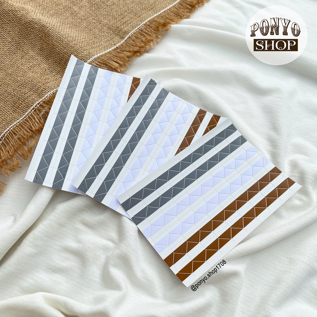 Sticker góc ảnh Gold, White, Silver trang trí Scrapbook/album ảnh