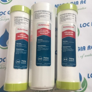 lõi lọc nước sunhouse - bộ 3 lõi lọc nước sunhouse - SH103