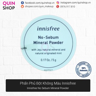 [Quinshop.vn] Phấn Phủ Bột Kiềm Dầu Innisfree No Sebum Mineral Powder