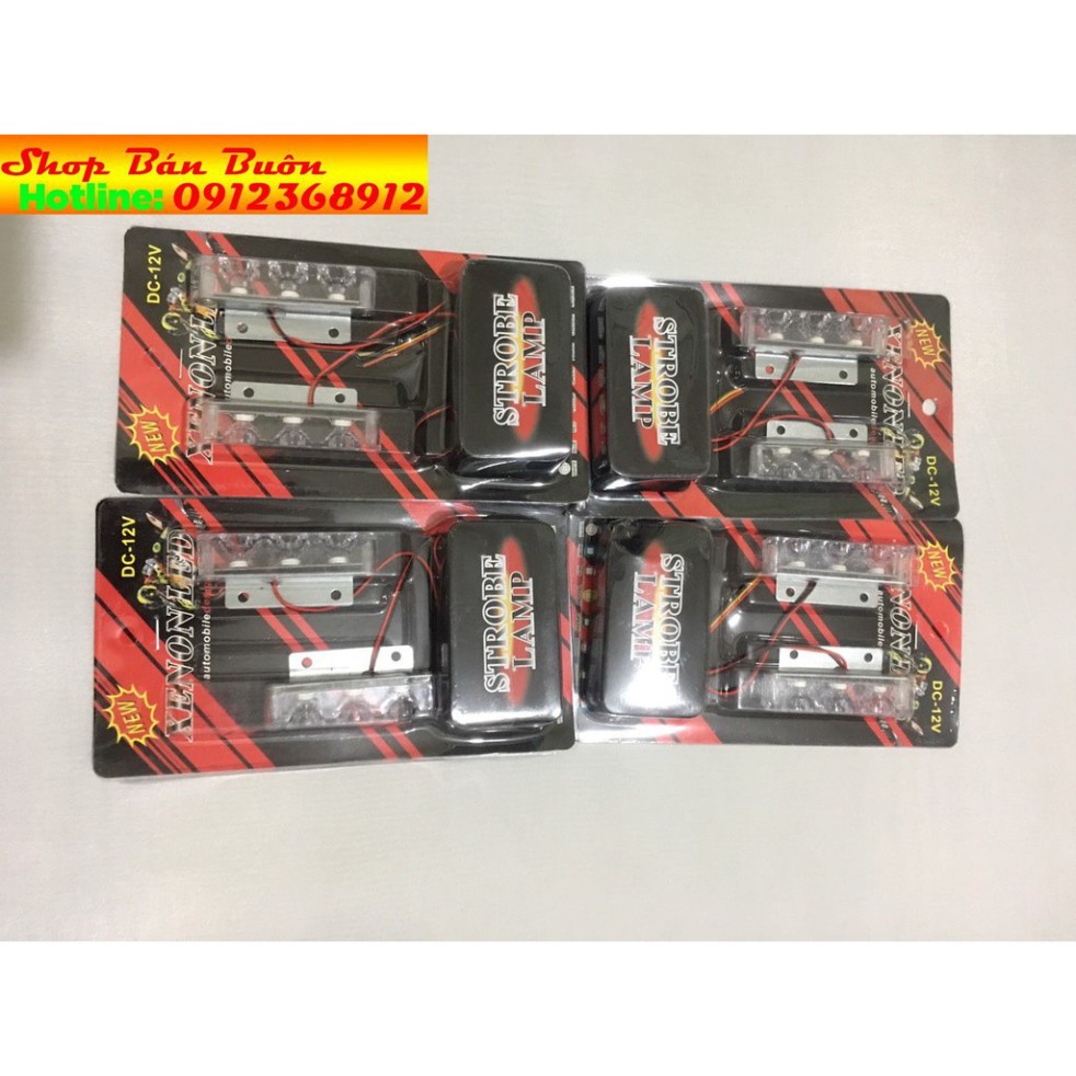 Đèn led police chớp cảnh sát màu xanh đỏ giá 1 cặp