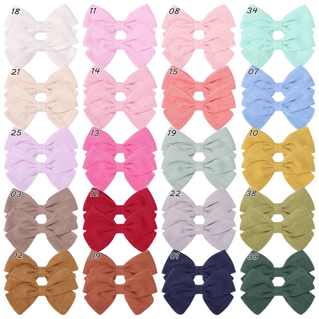 KIDSBOWS 1 Cặp Kẹp Tóc Nơ Dễ Thương Cho Bé Gái