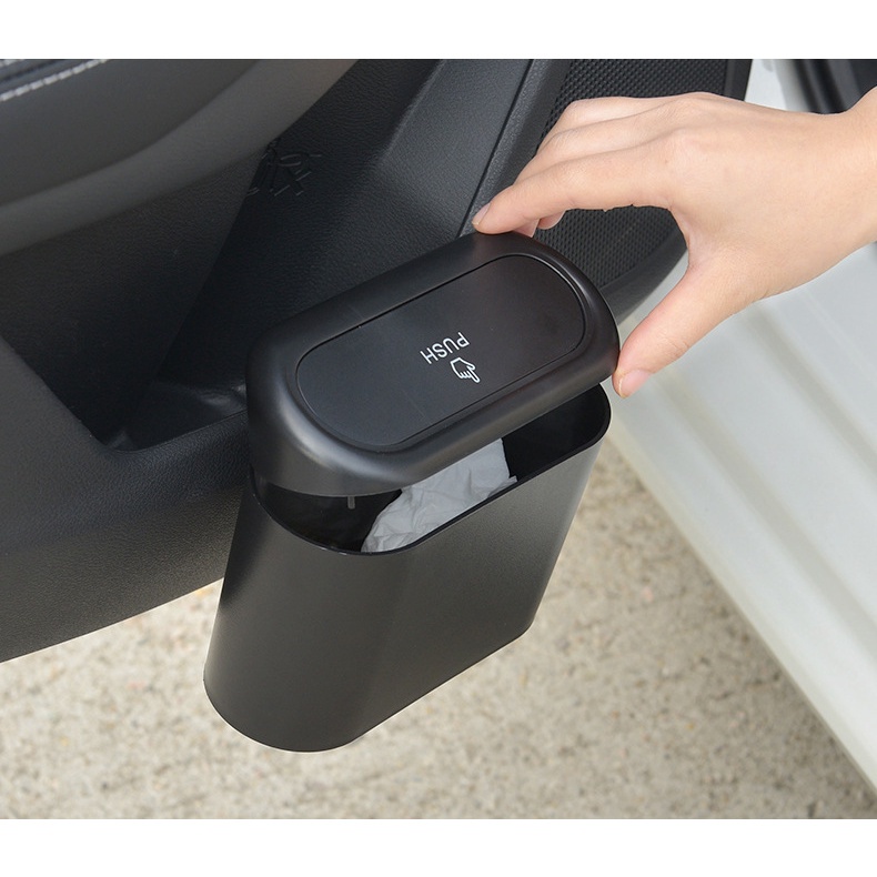 Thùng Rác Có Nắp Đa Năng Treo Ghế Sau Xe Hơi Tiện Dụng