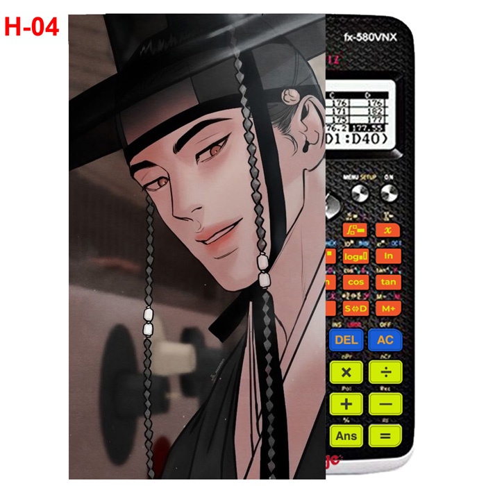 Decal Máy tính CASIO fx570, fx580...anime Dạ Ký -painter of the night