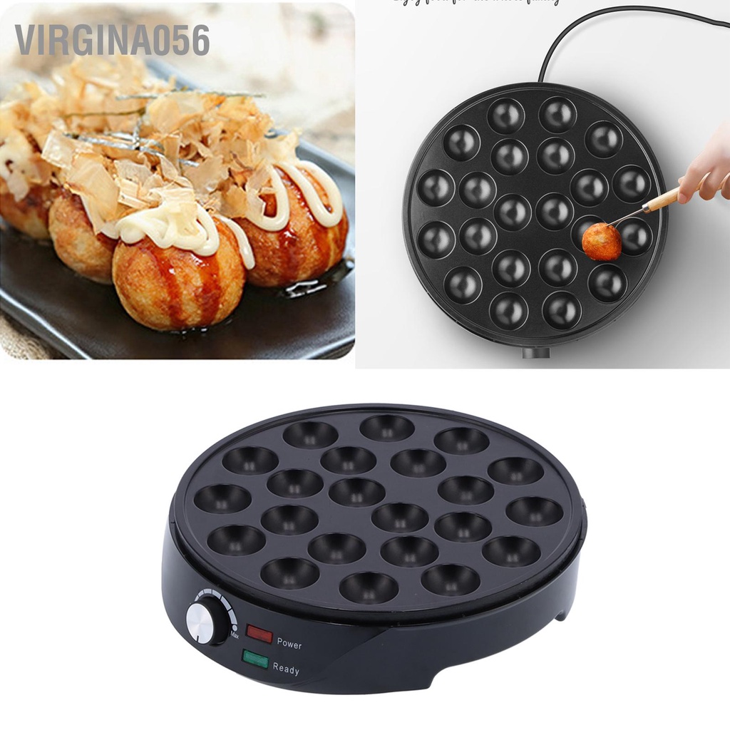 Có thể bán buôn Máy làm bóng bạch tuộc 22 lỗ ăn sáng Chảo nướng điện mini 1000W Virgina056 Hàng giao ngay