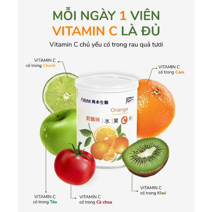 THỰC PHẨM BẢO VỆ SỨC KHỎE VIÊN VITAMIN C – HƯƠNG CAM | BigBuy360 - bigbuy360.vn
