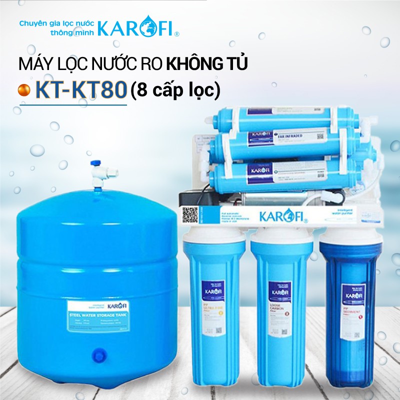 Máy lọc nước không tủ Karofi KT-KT80 (Miễn phí giao tại HCM-ngoài tỉnh liên hệ shop)