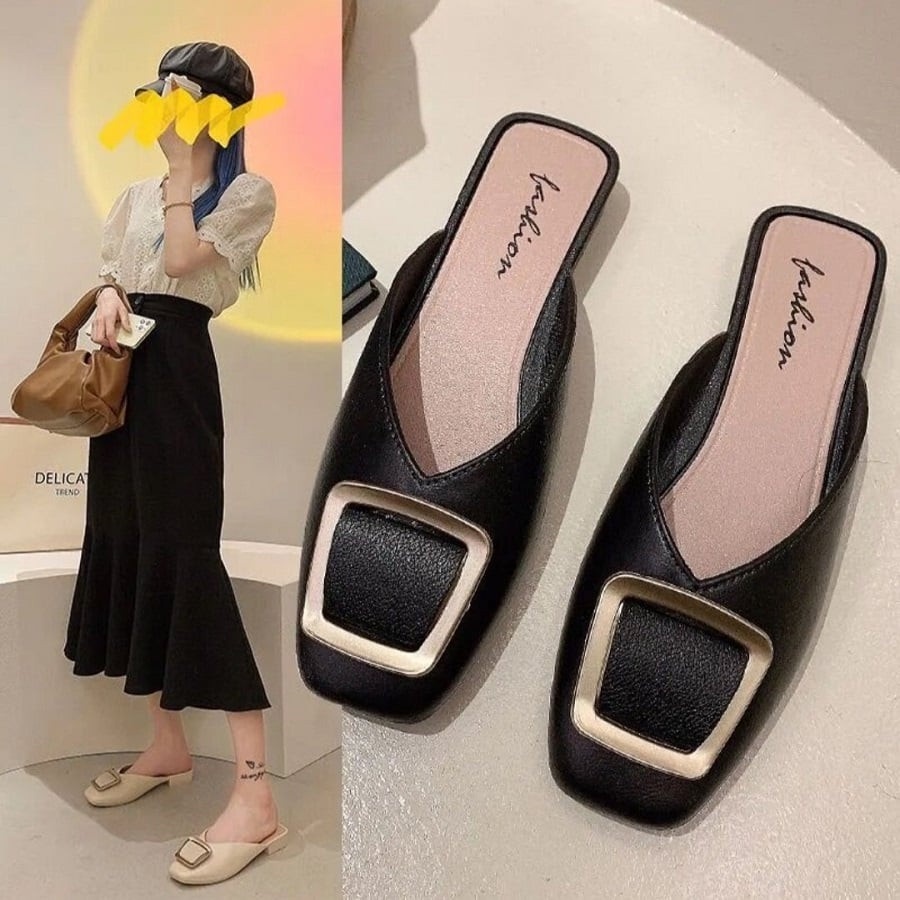 XẢ KHO - Dép sục nhựa khoá vuông cao cấp