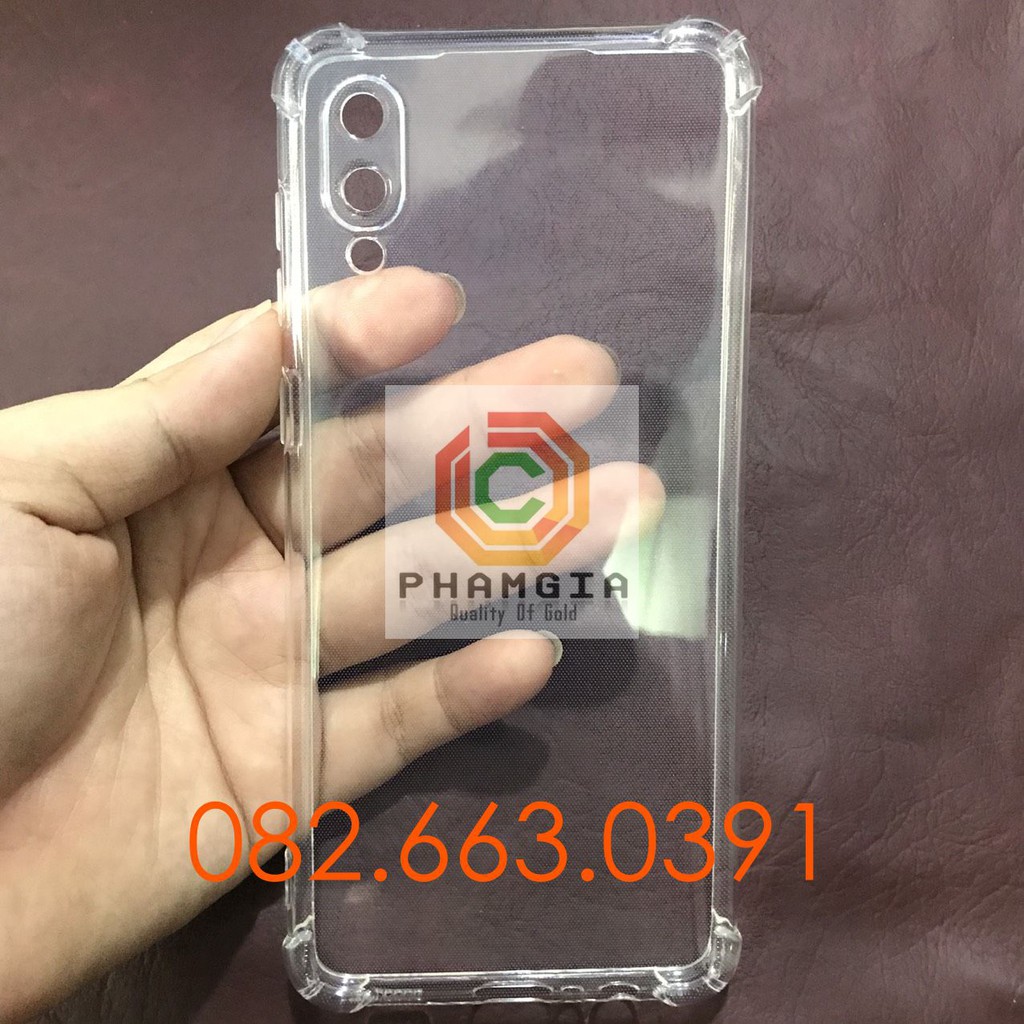 Ốp lưng Samsung A02 / M20 có viền bảo vệ cam chống sốc dẻo trong