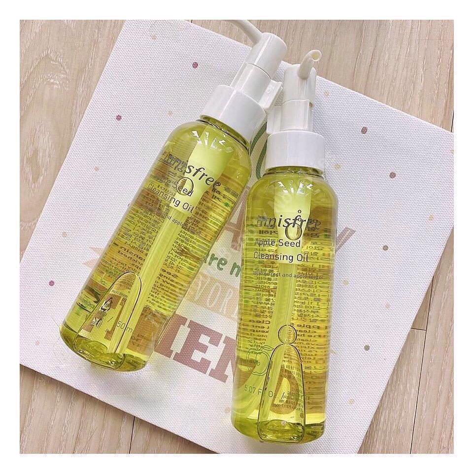 Dầu tẩy trang chiết xuất tinh chất hạt táo xanh Innisfree Apple Seed Cleansing Oil 150ml