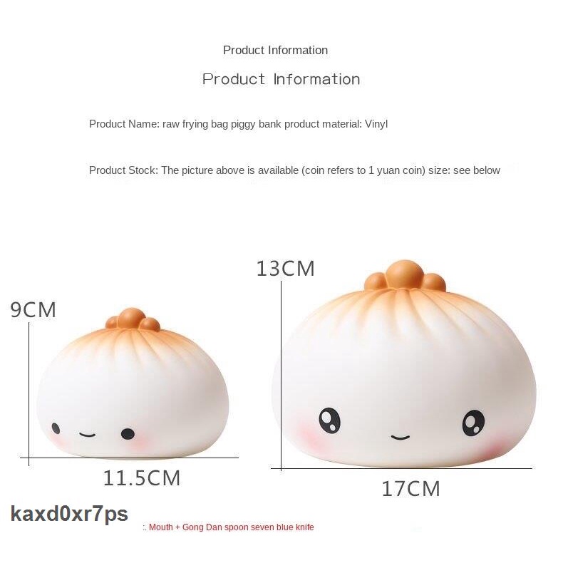 GENUINE Ống Tiết Kiệm Tiền Hình Bánh Bao Độc Đáo