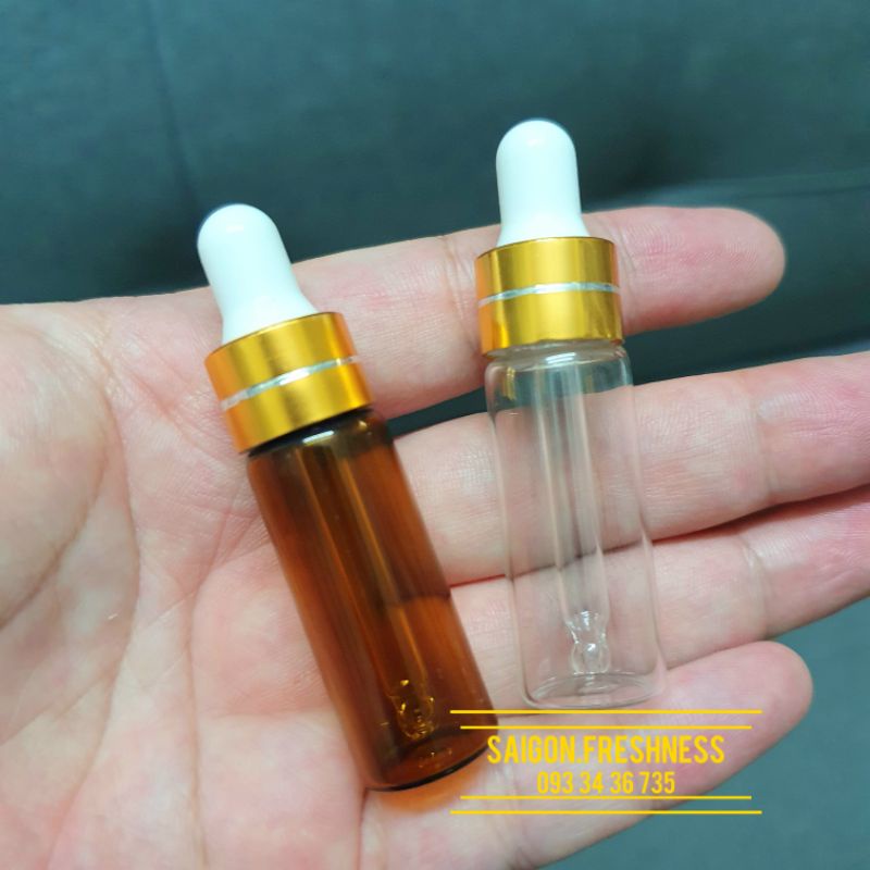 Lọ Chiết Serum 3ml, 5ml Lọ đựng tinh dầu bóp giọt