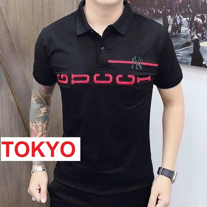 ÁO THUN NAM POLO COTON CO GIÃN THÊU CHỮ CAO CẤP LỊCH LÃM VS6 TOKYOSHOP