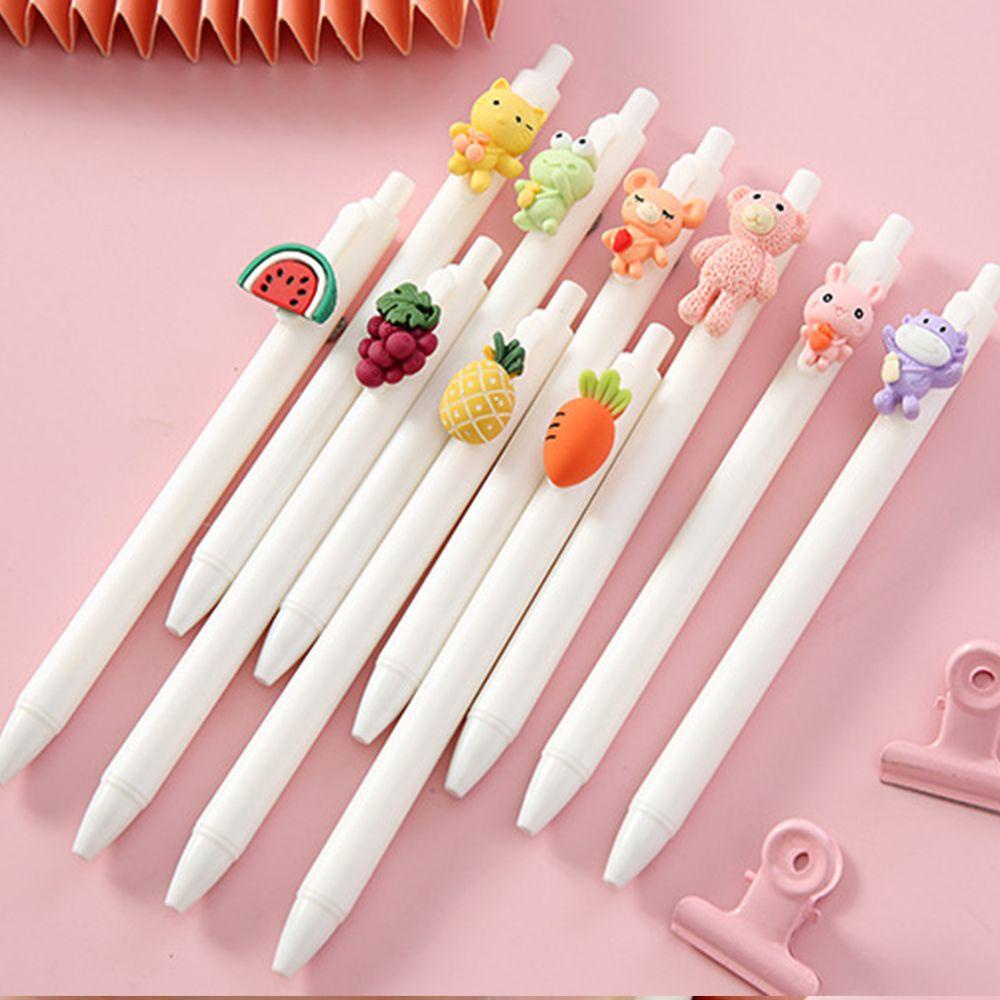 Bút Mực Gel Họa Tiết Hoạt Hình Dễ Thương Có Thể Thu Gọn Cho Bé