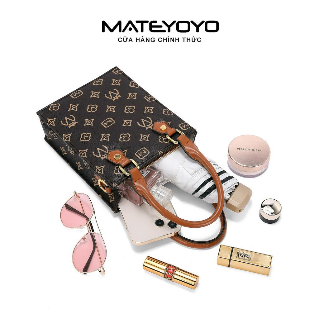 Túi xách nữ MATEYOYO từ da PU phối nơ thời trang phong cách