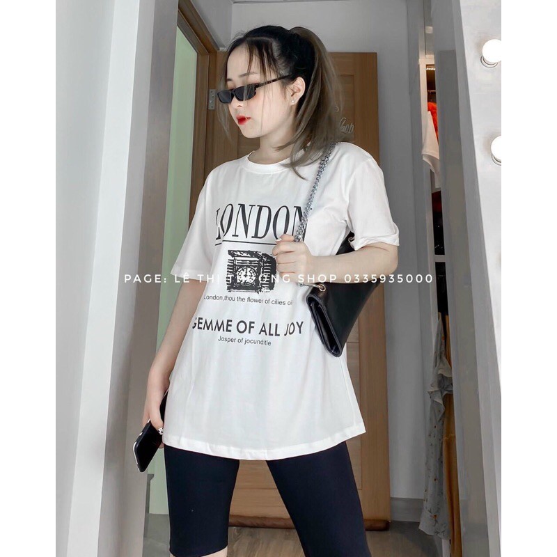 ☀️ Set quần legging ngố + tshirt london