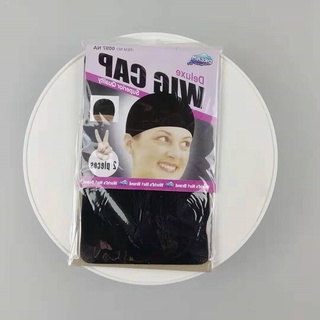 2 gói lưới trùm tóc trơn dùng đội tóc giả wig cap trơn