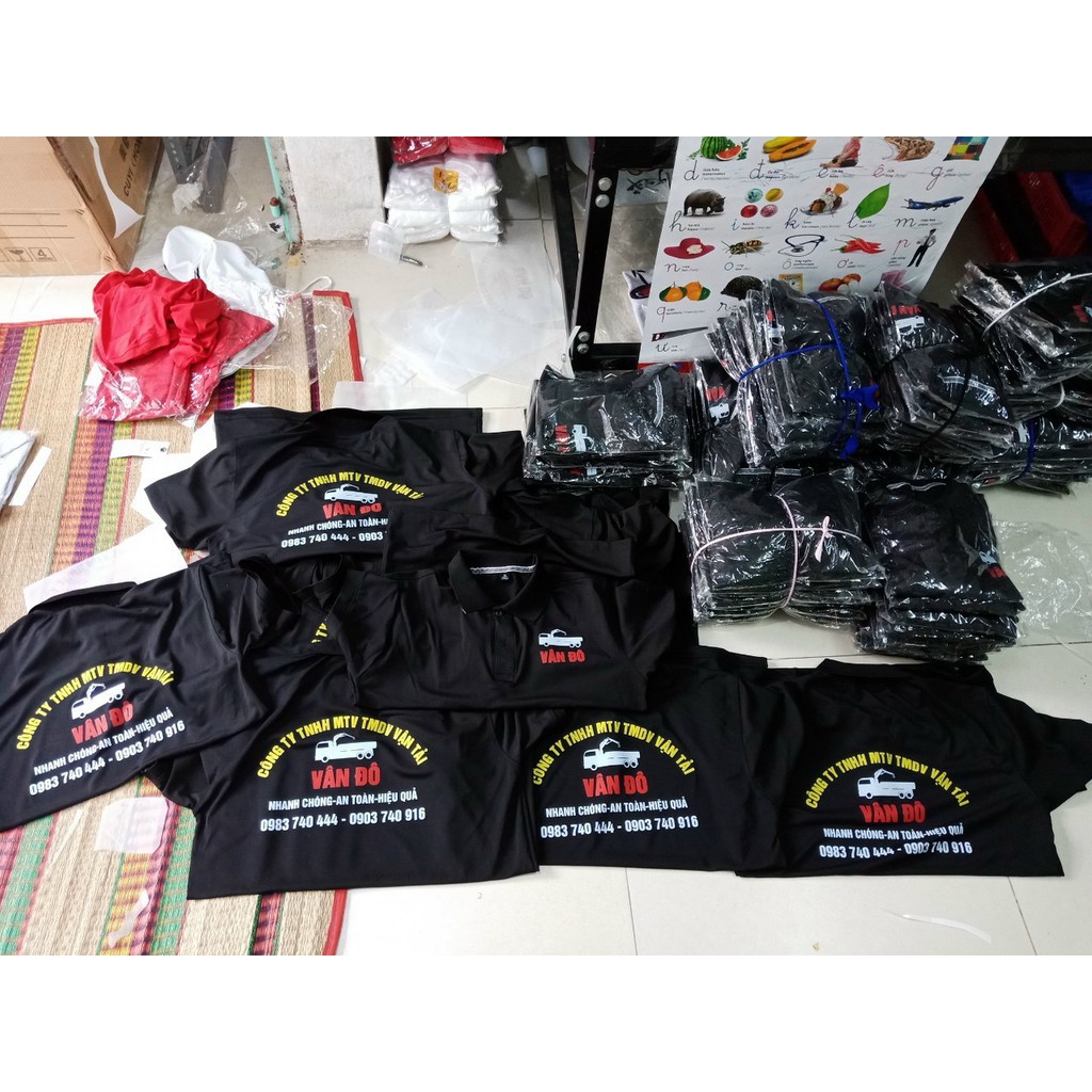 ÁO CỔ BẺ POLY CÁ SẤU MẪU IN THEO YÊU CẦU CƠ QUAN CÔNG TY GIÁ TẬN XƯỞNG | BigBuy360 - bigbuy360.vn